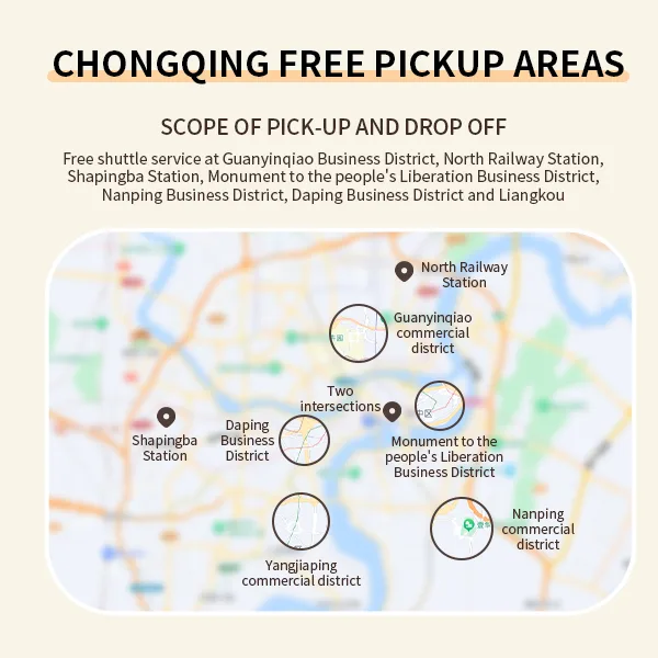 Free pickup area map
